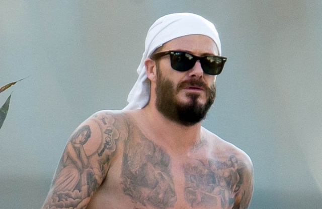 David Beckham presume de torso