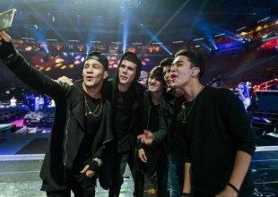 CNCO y Little Mux juntos