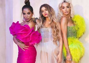 Sofia Reyes junto a Rita Ora y Anitta