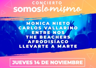 Somos Lo Mismo lanza concierto de integración