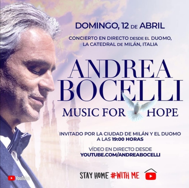 Music for Hope con Andrea Bocelli