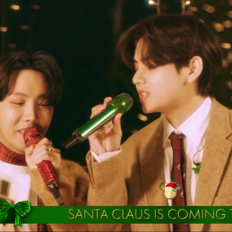 BTS canta 'Santa Claus Is Comin' To Town'